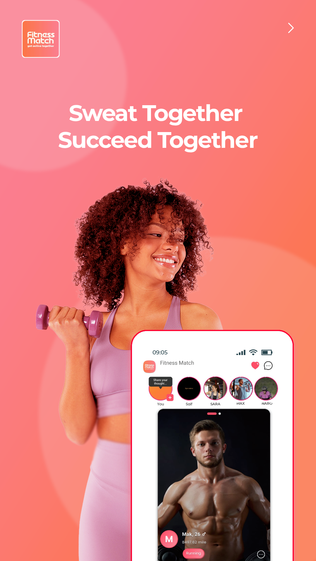 FitnessMatch — find your workout partner